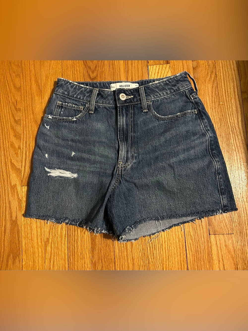 Ultra High Rise Denim Shorts